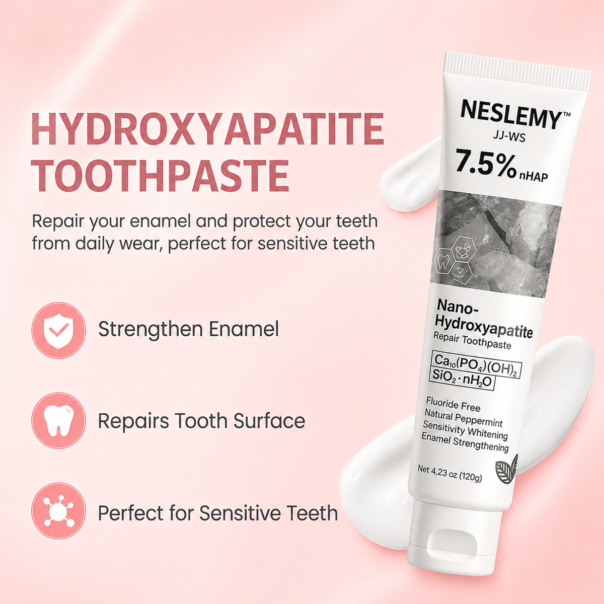 Dentifrice quotidien NESLEMY™ 7,5 % nHAP