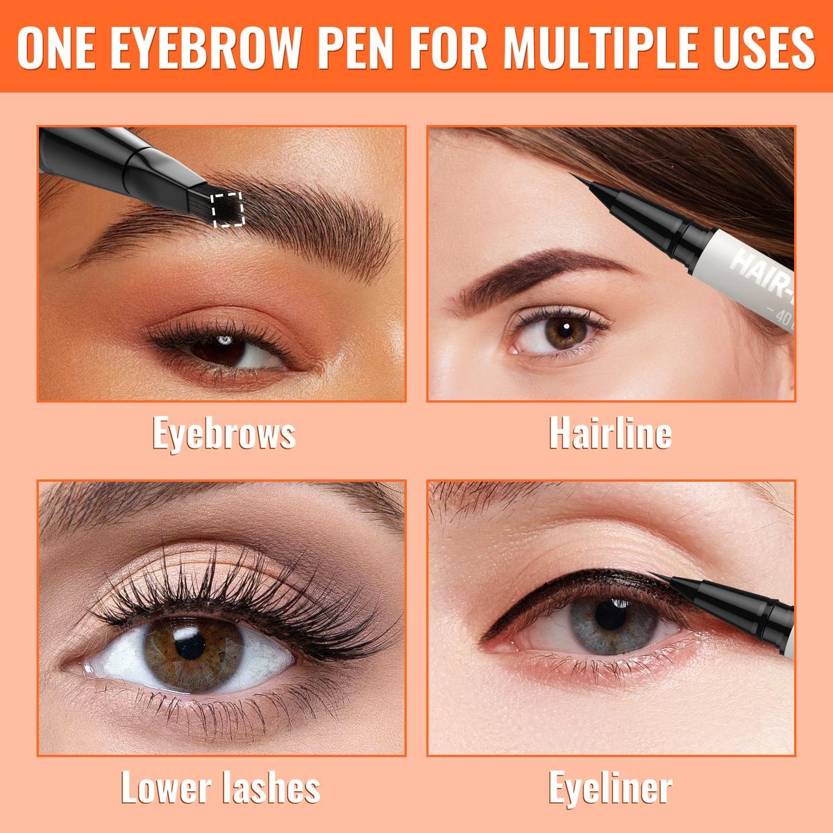 Stylo 4D Sourcils et Eyeliner 2-en-1