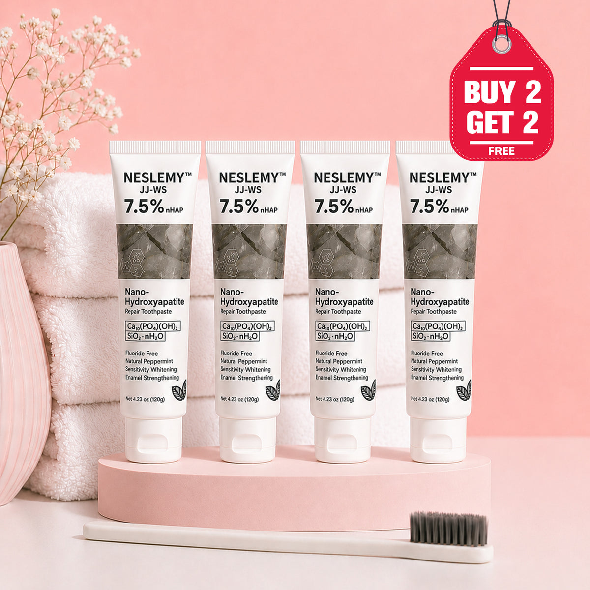 Dentifrice quotidien NESLEMY™ 7,5 % nHAP