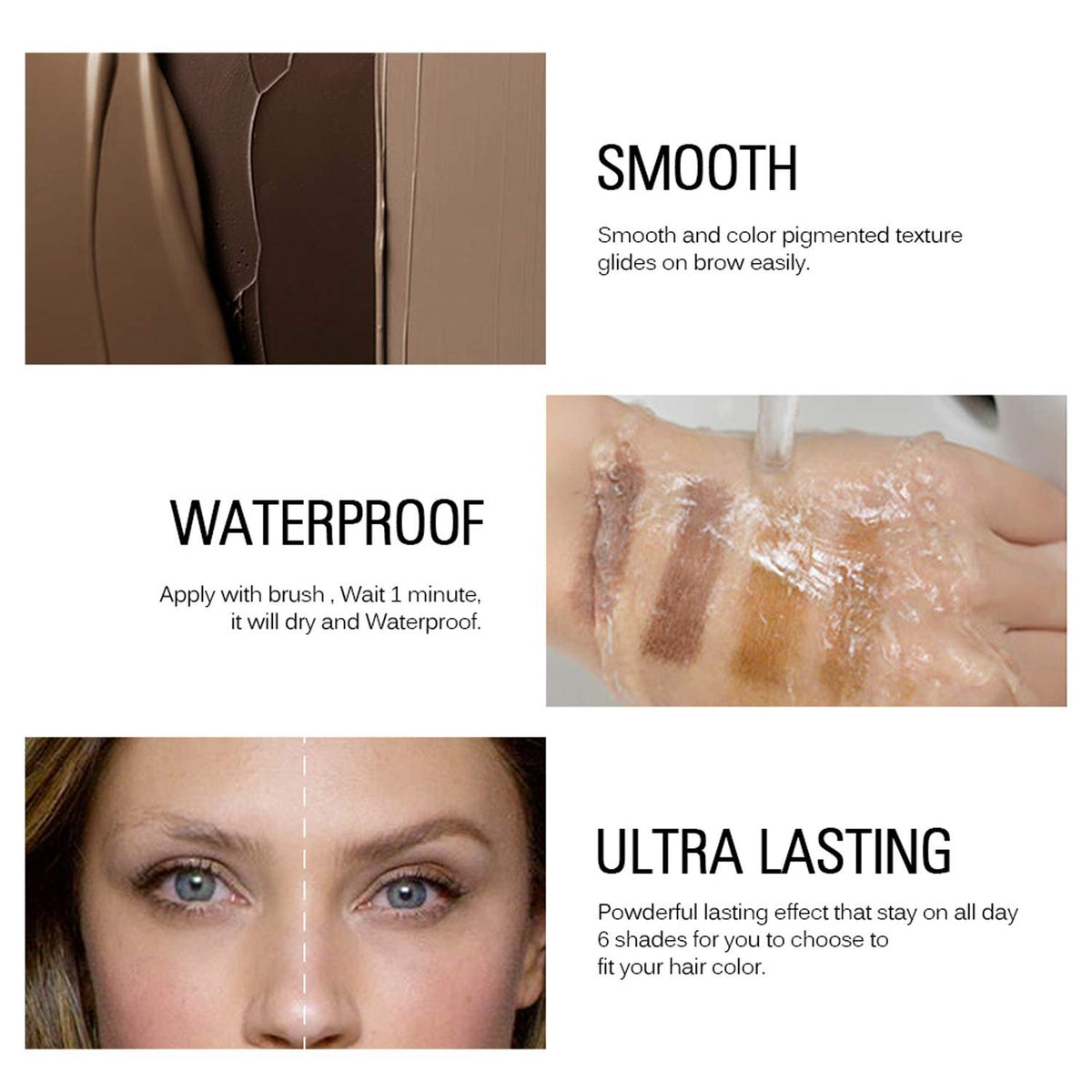 💝 1 Acheté = 1 Offert - Gel sourcils 3D – Tenue 24h Waterproof