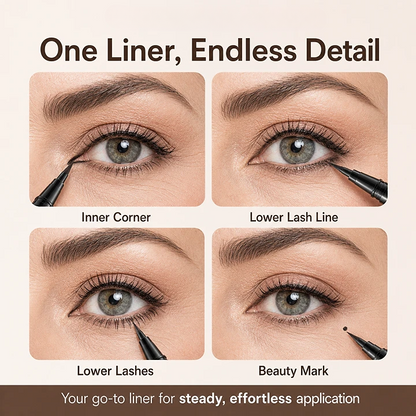 Stylo eyeliner de précision waterproof pour une définition douce et naturelle